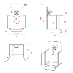 Samonosný systém 60x60x4mm posuvnej brány do 150kg/4m otvor (W39/60Fe 6m čierný profil, 1x W-SET60/F) Samonosný systém 60x60x4mm posuvnej brány do 150kg/4m otvor (W39/60Fe 6m čierný profil, 1x W-SET60/F)